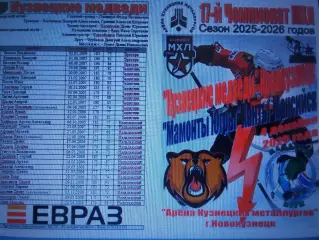 Кузнецкие медведи(Новокузнецк) - Мамонты Югры(Ханты-Мансийск) - 2025/26 - 1