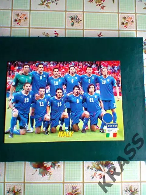 Открытка - сборная Италии