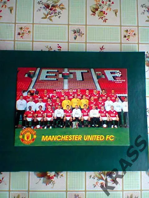 Открытка - команда Манчестер Юнайтед (Англия)