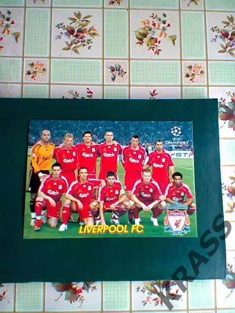 Открытка - команда Ливерпуль (Англия)