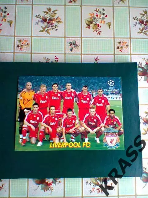 Открытка - команда Ливерпуль (Англия)