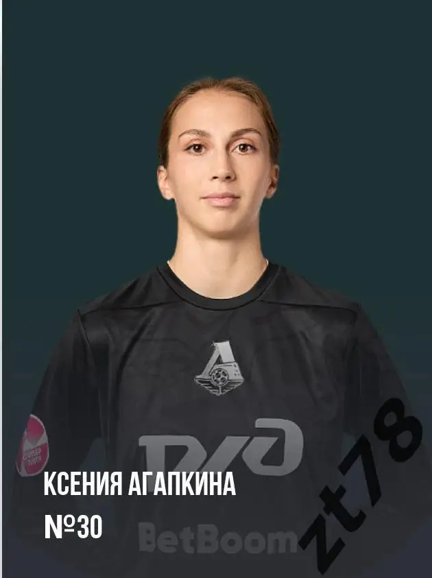 Наклейка Ксения Агапкина (ЖФК Локомотив) 2025