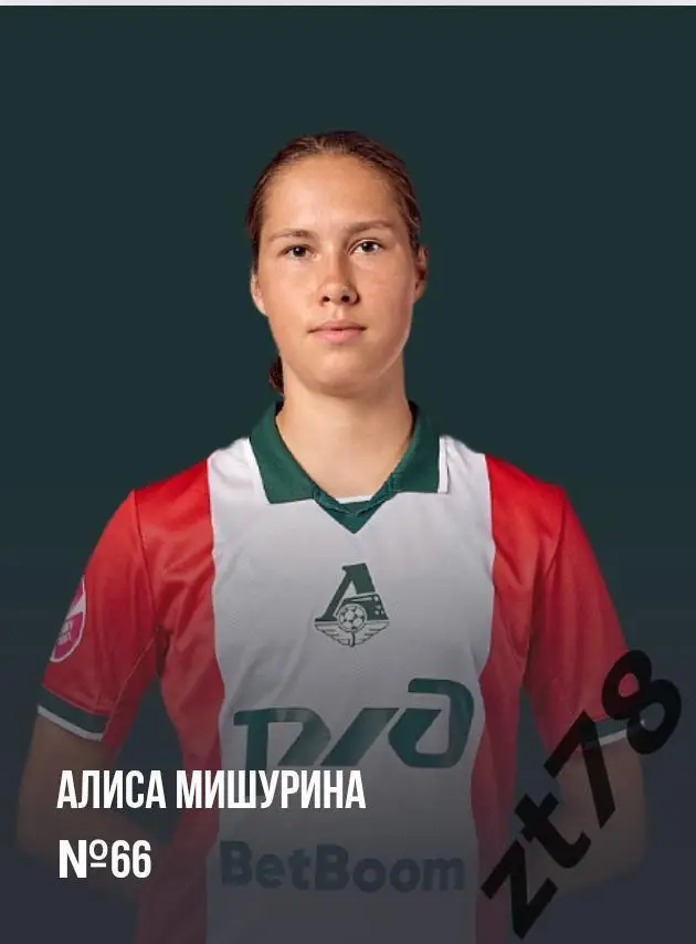 Наклейка Алиса Мишурина (ЖФК Локомотив) 2025