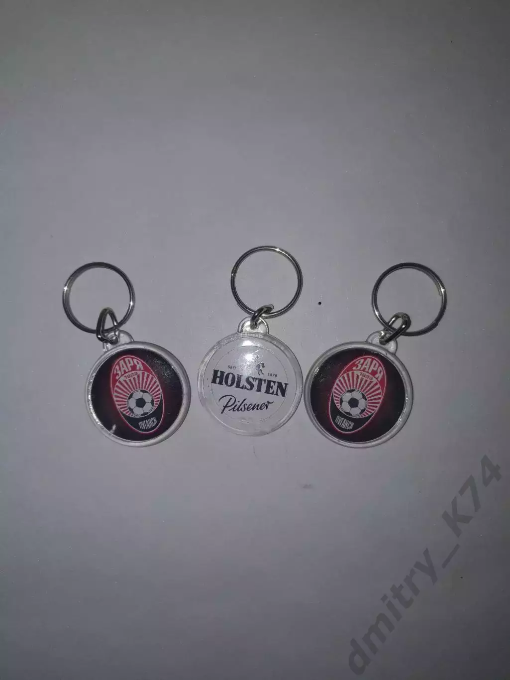 Брелок ФК ЗАРЯ Луганск, пластик.