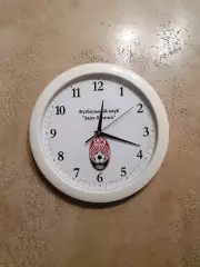 Часы настенные с логотипом ФК ЗАРЯ Луганск