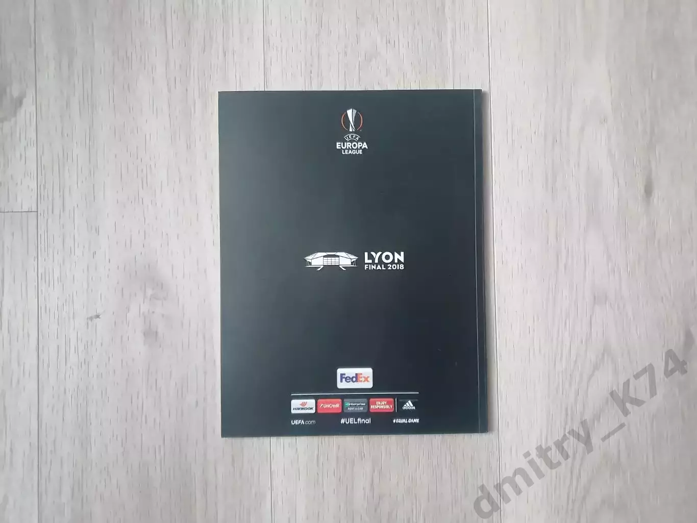 Официальная программа UEFA Europa League Final Lyon. 16/05/2018 1