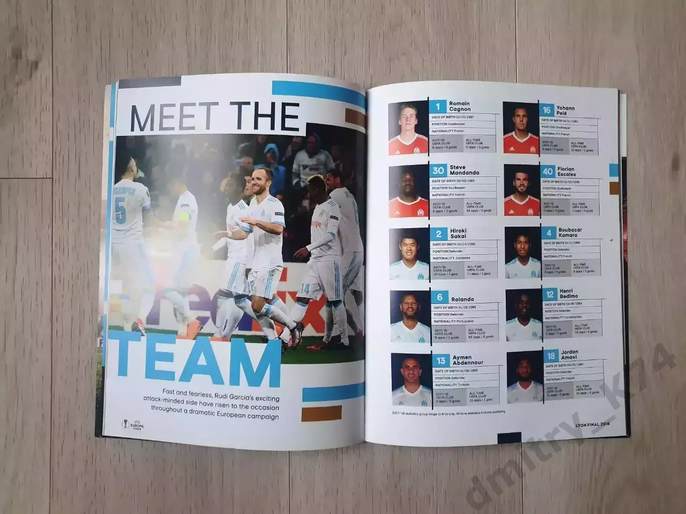 Официальная программа UEFA Europa League Final Lyon. 16/05/2018 2