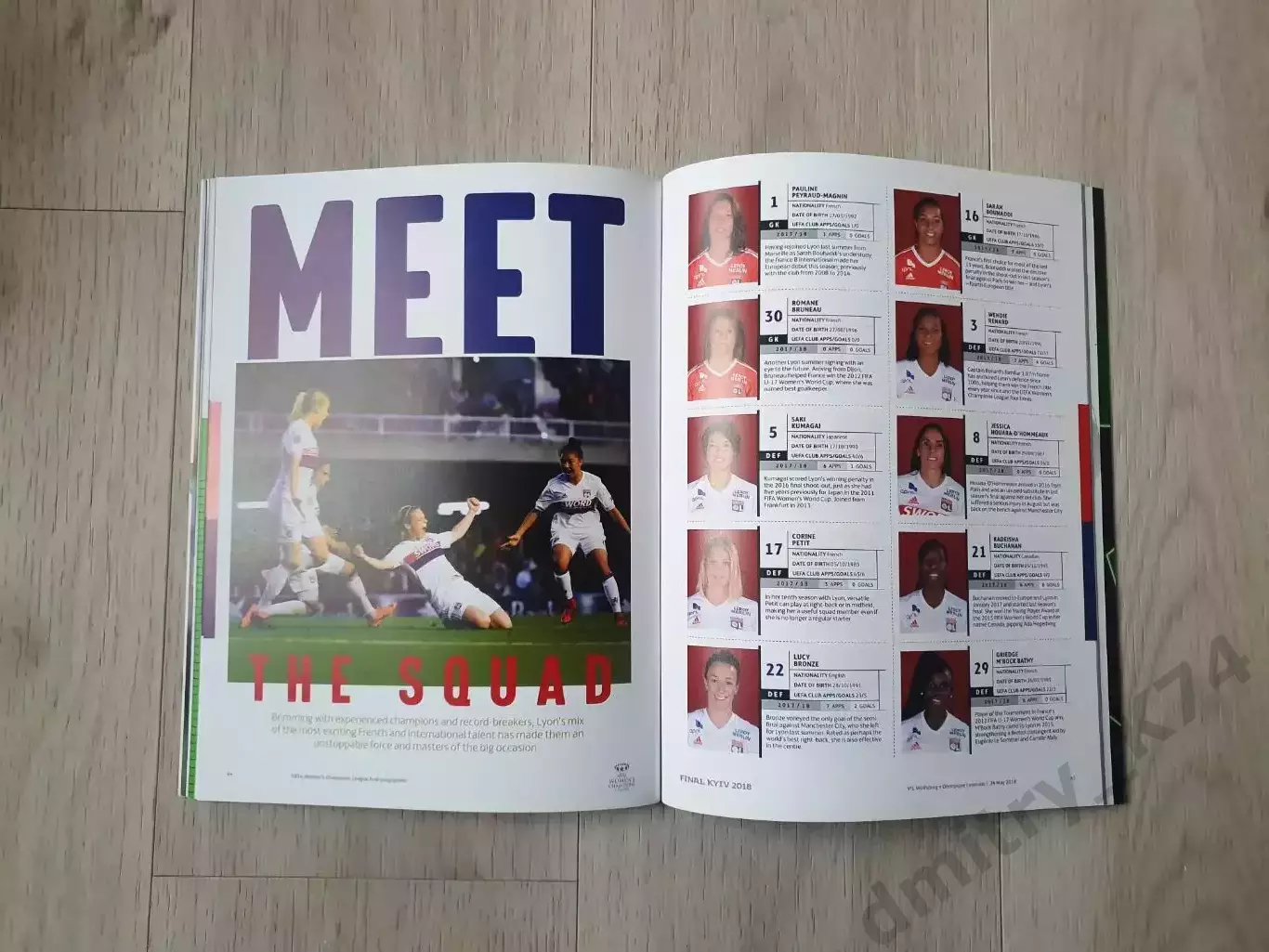 Официальная программа UEFA Women`s Champions League Final Kyiv 2018. 3