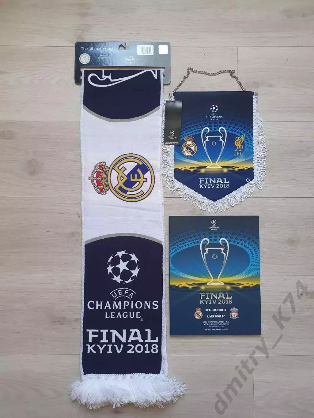 Комплект FINAL UEFA CHAMPIONS LEAGUE 2018 KYIV. REAL MADRID CF &LIVERPOOL FC.