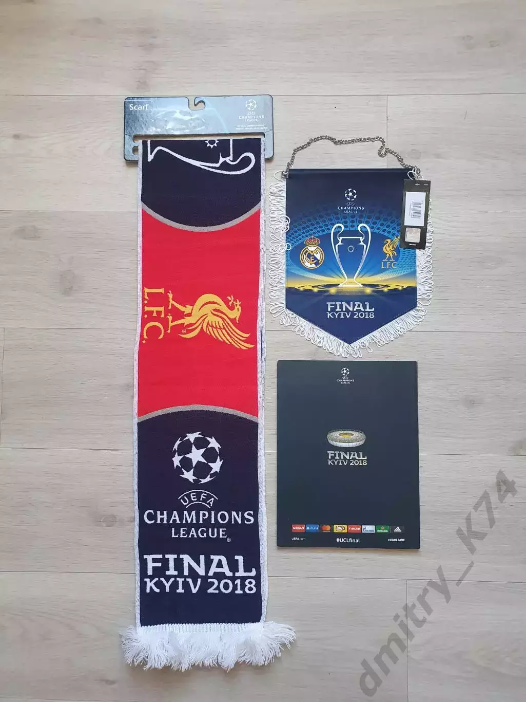 Комплект FINAL UEFA CHAMPIONS LEAGUE 2018 KYIV. REAL MADRID CF &LIVERPOOL FC. 1