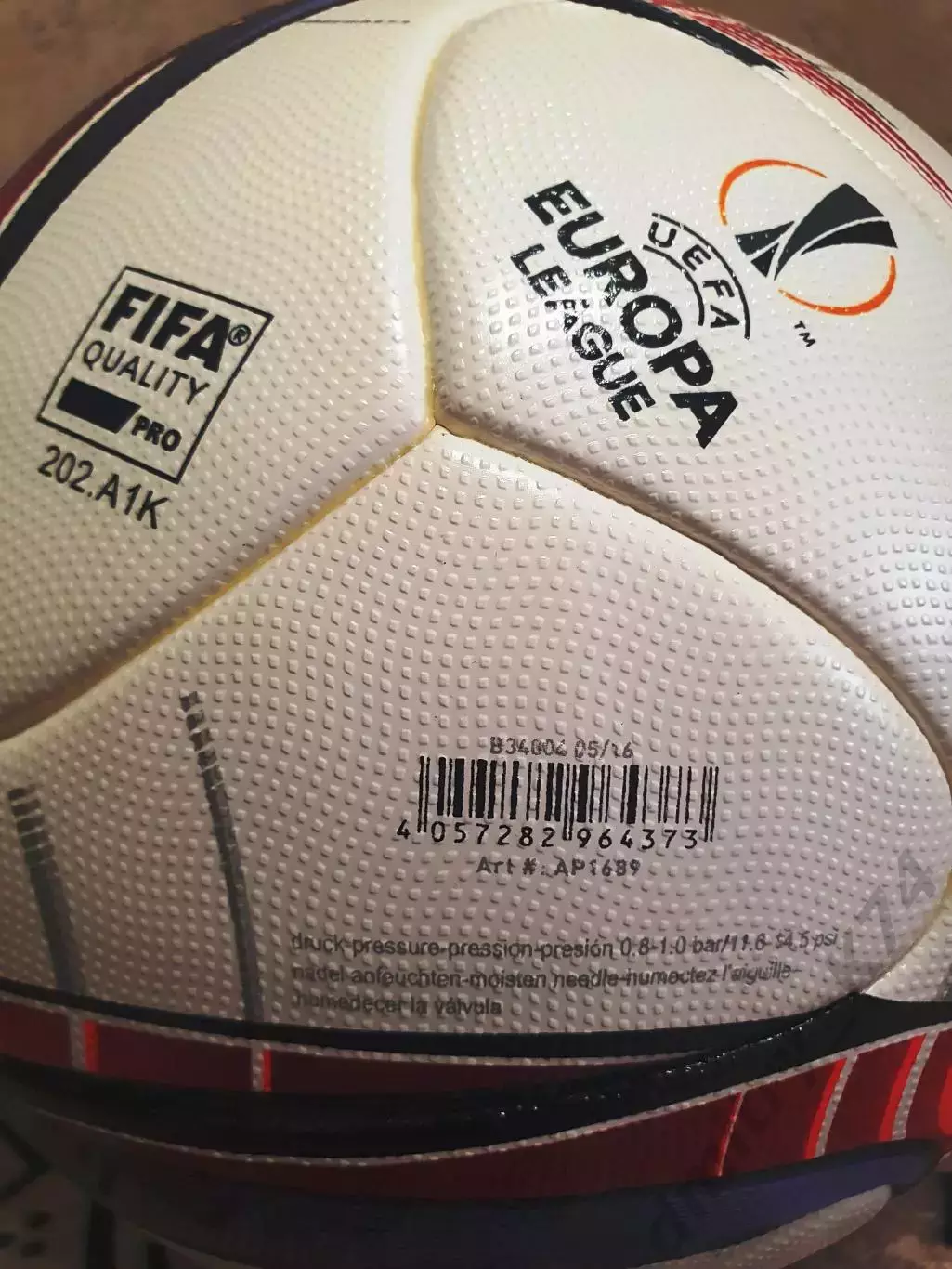 Официальный мяч ADIDAS UEFA EUROPA LEAGUE 2016 - 2017 5