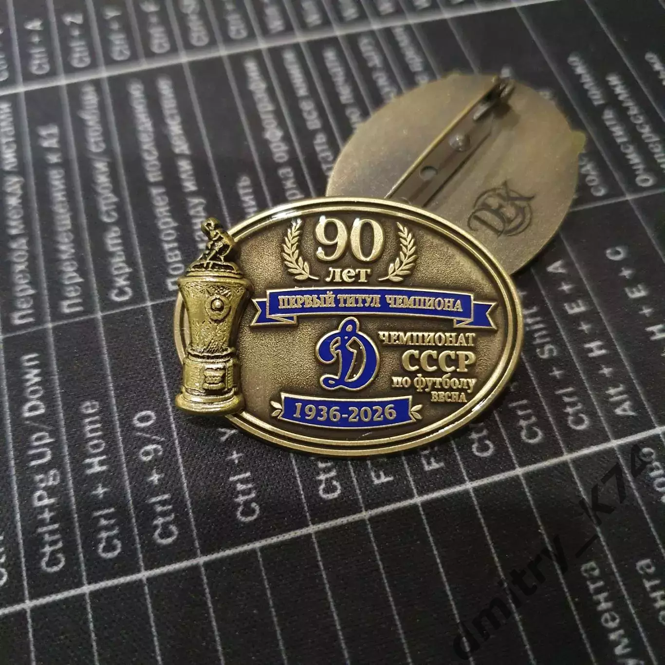 Набор знаков ФК ДИНАМО МОСКВА - 90 лет - ПЕРВЫЙ ТИТУЛ ЧЕМПИОНА - 1936 весна 1