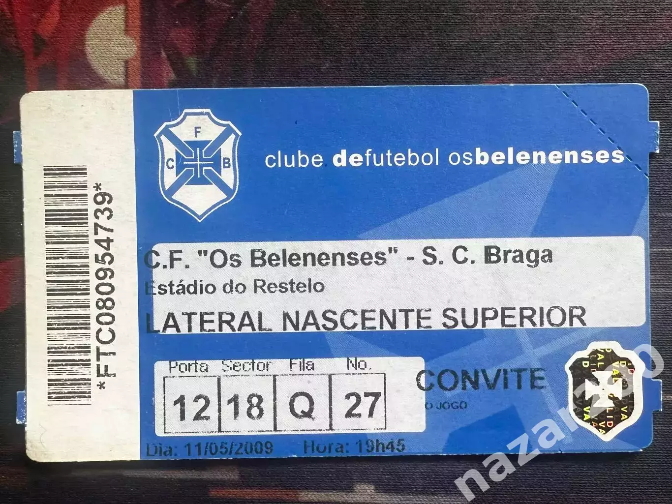 Os Belenenses B-SAD(Белененсеш-Б-САД )-Braga(Брага) 11.05.2009