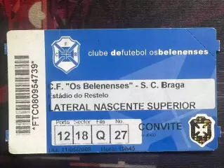Os Belenenses B-SAD(Белененсеш-Б-САД )-Braga(Брага) 11.05.2009