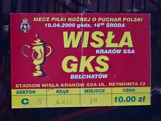 Вісла Краків(Wisla Висла)-ГКС Белхатув(GKS Belchatow) (1/4 кубку) 19.04.2000