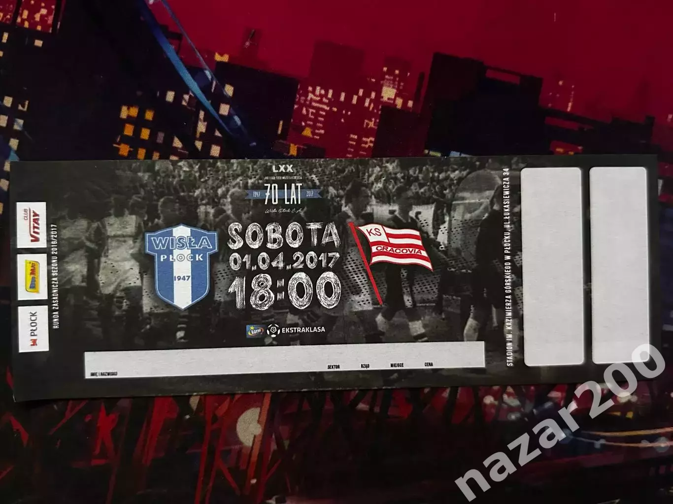 Вісла Плоцьк(Wisla Plock Висла Плоцк)-Краковія(Cracovia Краковия) 01.04.2017