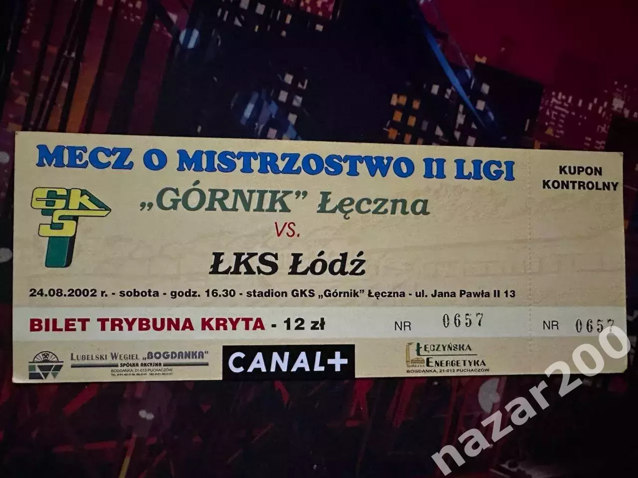 Гурник Ленчна(Gornik Leczna)-ЛКС Лодзь(LKS Lodz) 24.08.2002