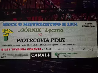 Гурник Ленчна(Gornik Leczna)-Пйотрковія(Piotrcovia Пйотрковия) 09.04.2003