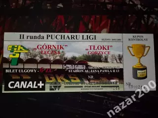 Гурник Ленчна(Gornik Leczna)-Тлокі(Tloki Тлоки) (2 раунд кубка) 25.07.2001