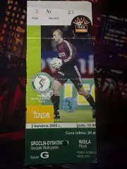 Дискоболія(Groclin Dyskobolia Дисколобия)-Вісла(Wisla Plock Висла) 02.04.2005