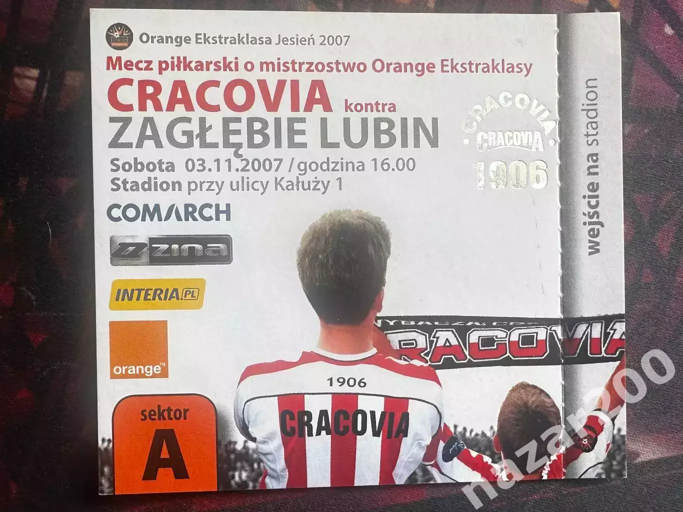 Краковія(Cracovia Краковия)-Заглембє(Zaglebie Заглембе) 03.11.2007