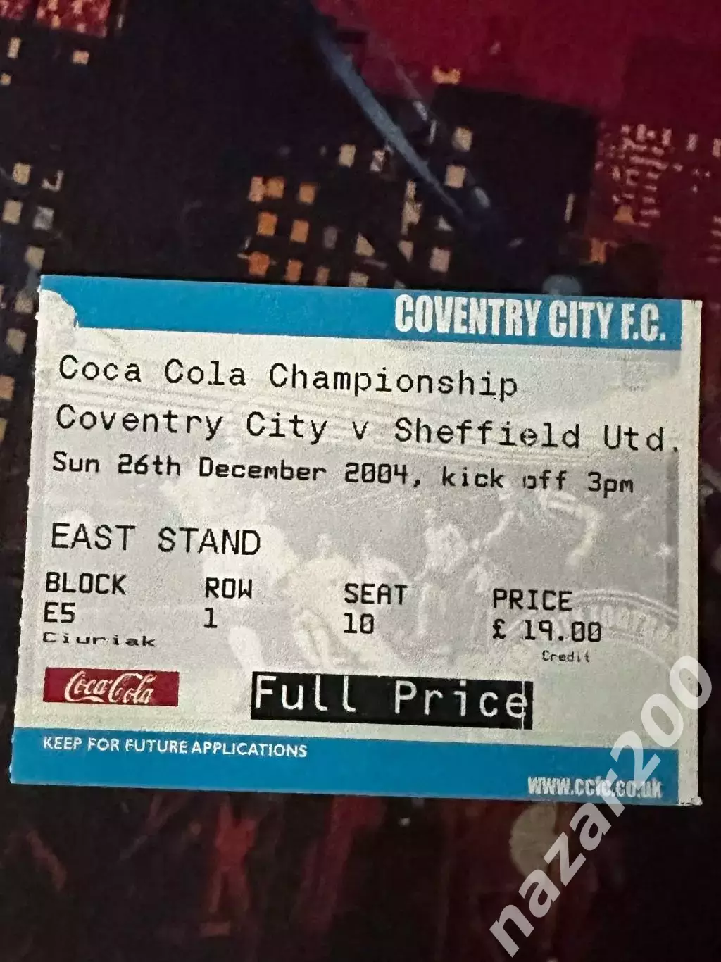 Ковентрі Сіті(Coventry City )- Шеффілд Юнайтед (Sheffield United)26.12.2004