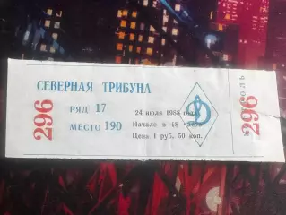 Динамо (Москва) - Витоша/Левски (София) 24.07.1988