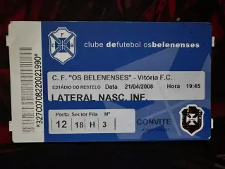 Os Belenenses B-SAD(Белененсеш-Б-САД )-Vitoria(Вітория Витория) 21.04.2008