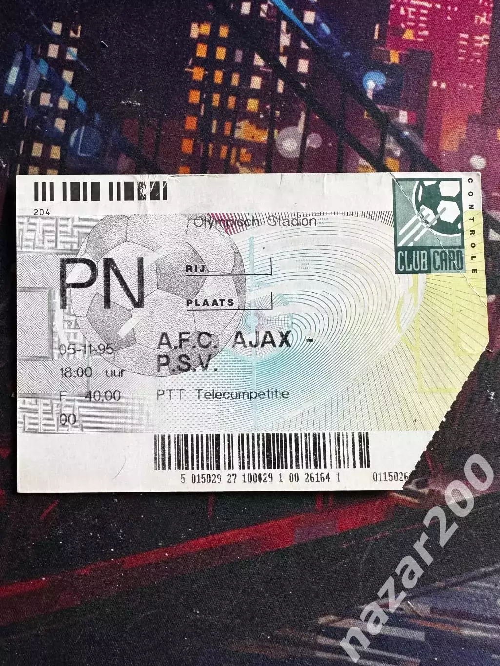 Ajax(Аякс)-PSV(ПСВ) 05.11.1995