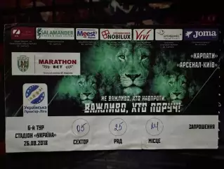 Карпати-Арсенал 26.08.2018