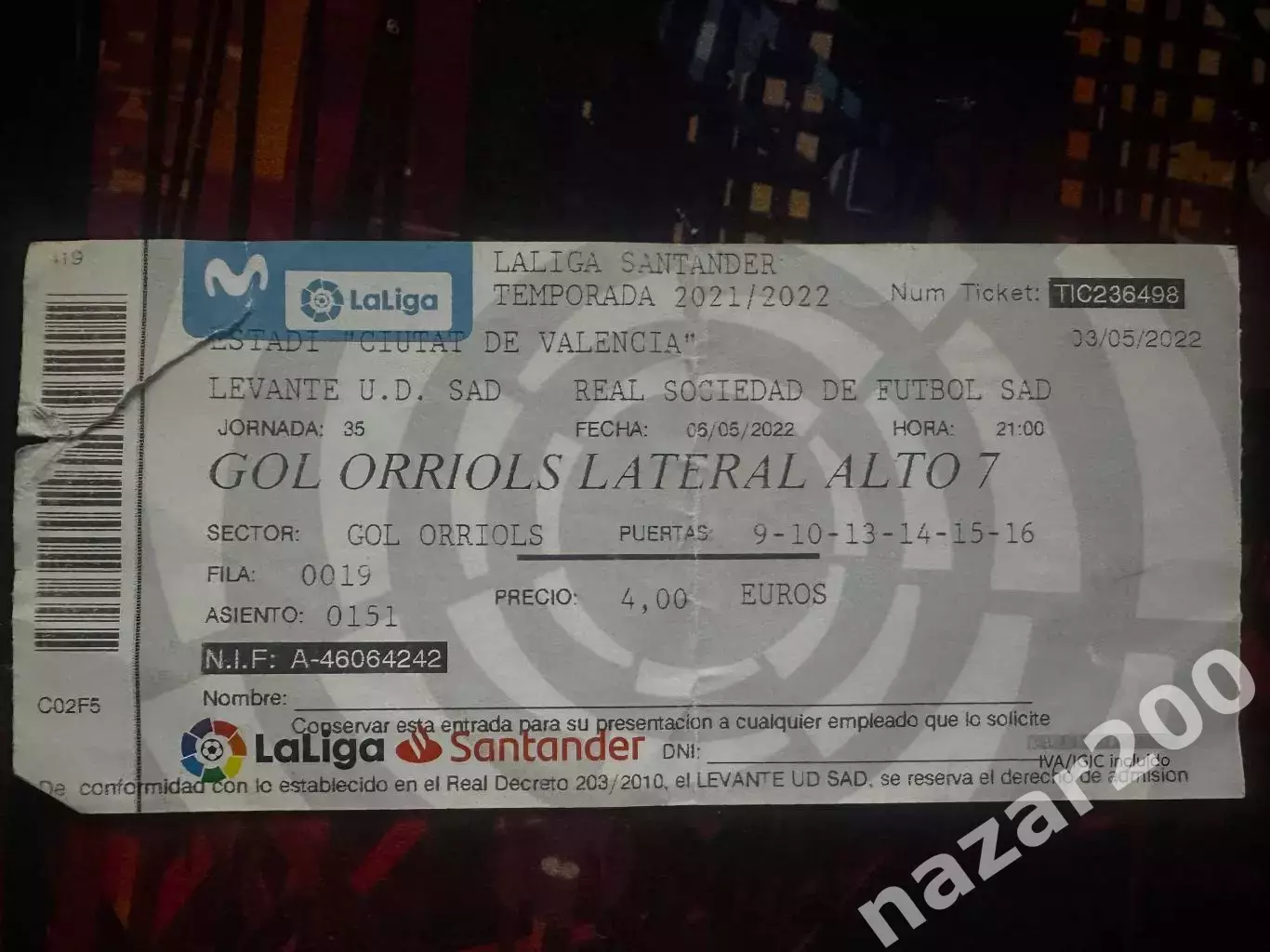Леванте(Levante)-Реал Сосьєдад(Real Sociedad) 06.05.2022(Обмін)