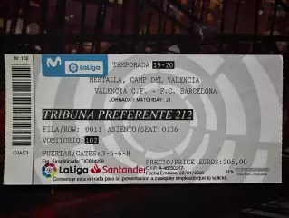 Валенсія(Valencia)-Барселона(Barcelona) 20.01.2020(Обмін)