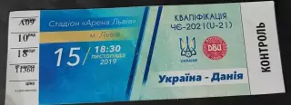 Україна - Данія U21 15.11.2021 відбір євро ю21
