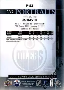 NHL. Connor McDavid (Edmonton Oilers / UD Portraits) 1