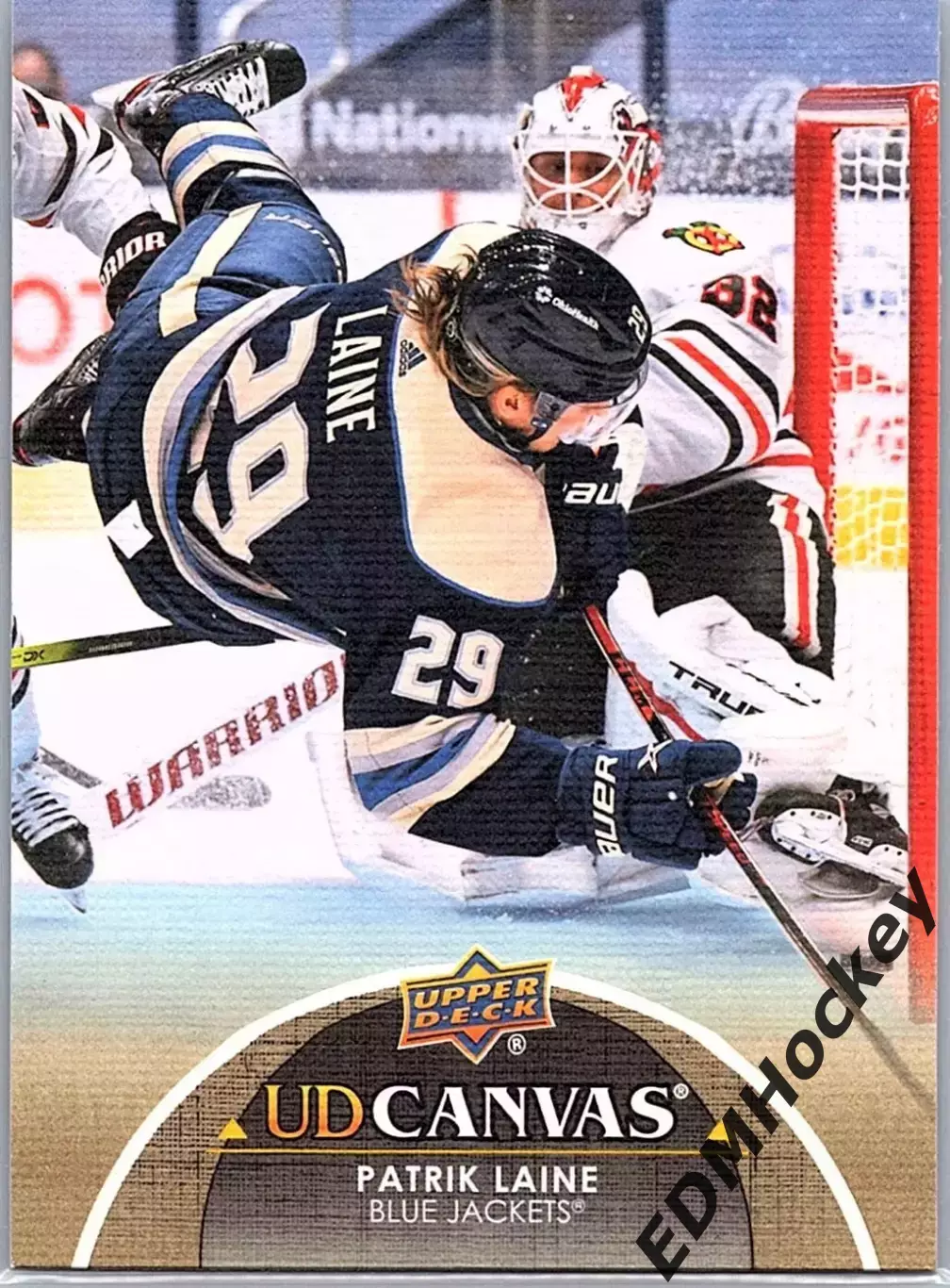 NHL. 2021-22 Upper Deck Series 1 UD Canvas PATRIK LAINE #C25 Blue Jacks