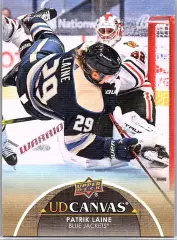 NHL. 2021-22 Upper Deck Series 1 UD Canvas PATRIK LAINE #C25 Blue Jacks