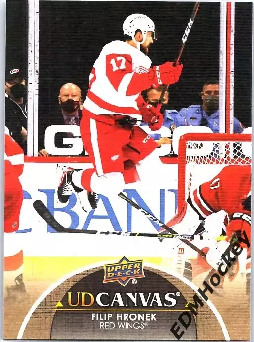 NHL. 2021-22 Upper Deck Series 1 UD Canvas FILIP HRONEK #C30 Detroit Red Wings