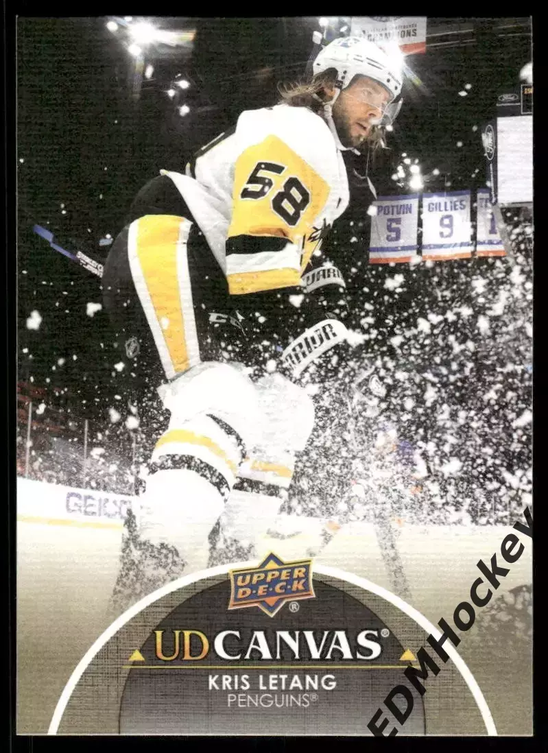 NHL. 2021-22 Upper Deck Series 1 UD Canvas KRIS LETANG #C63 Pittsburgh Penguins