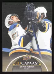 NHL. 2021-22 Upper Deck Series 1 UD Canvas DAVID PERRON #C69 St. Louis Blues