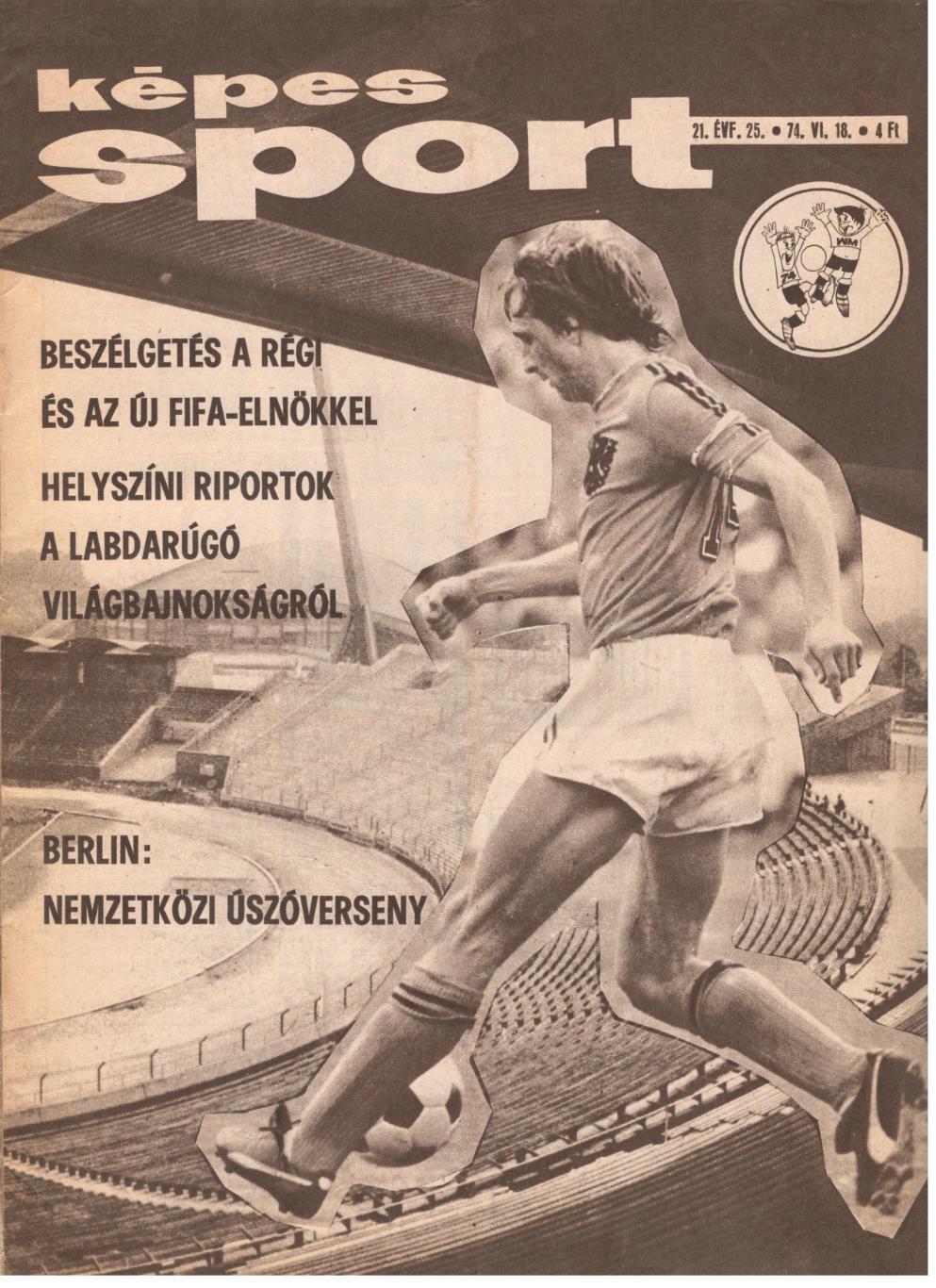 Журнал Кепеш шпорт(Венгрия)1974 год 1