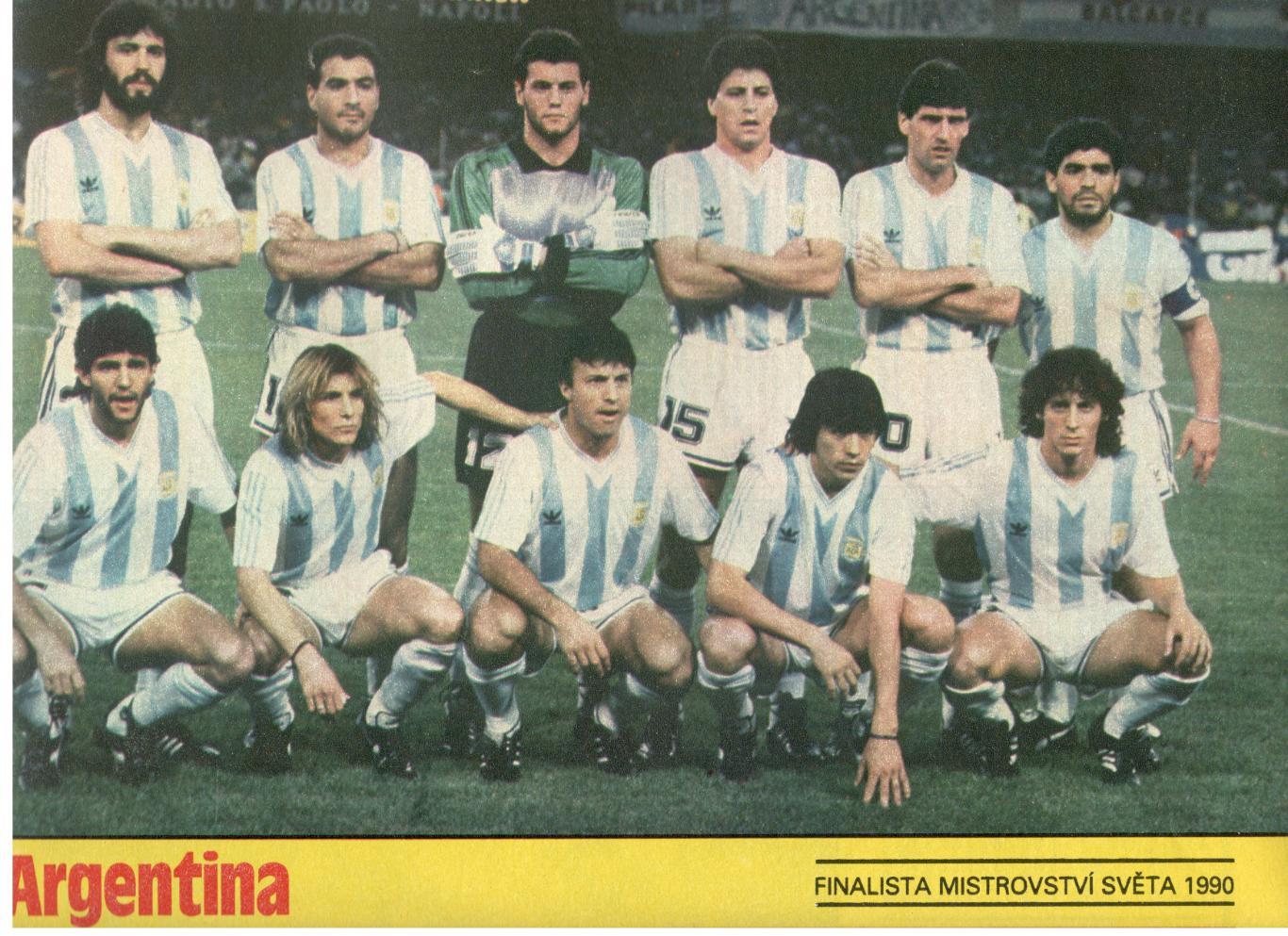 Участники чемпионата мира 1990. Аргентина - финалист