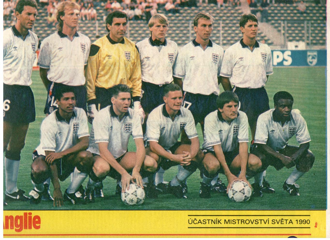 Участники чемпионата мира 1990. Англия