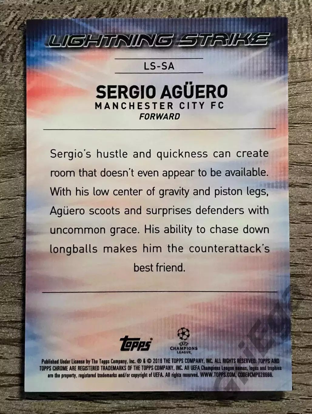 Серхио Агуэро Lightning Strike Манчестер Сити 1