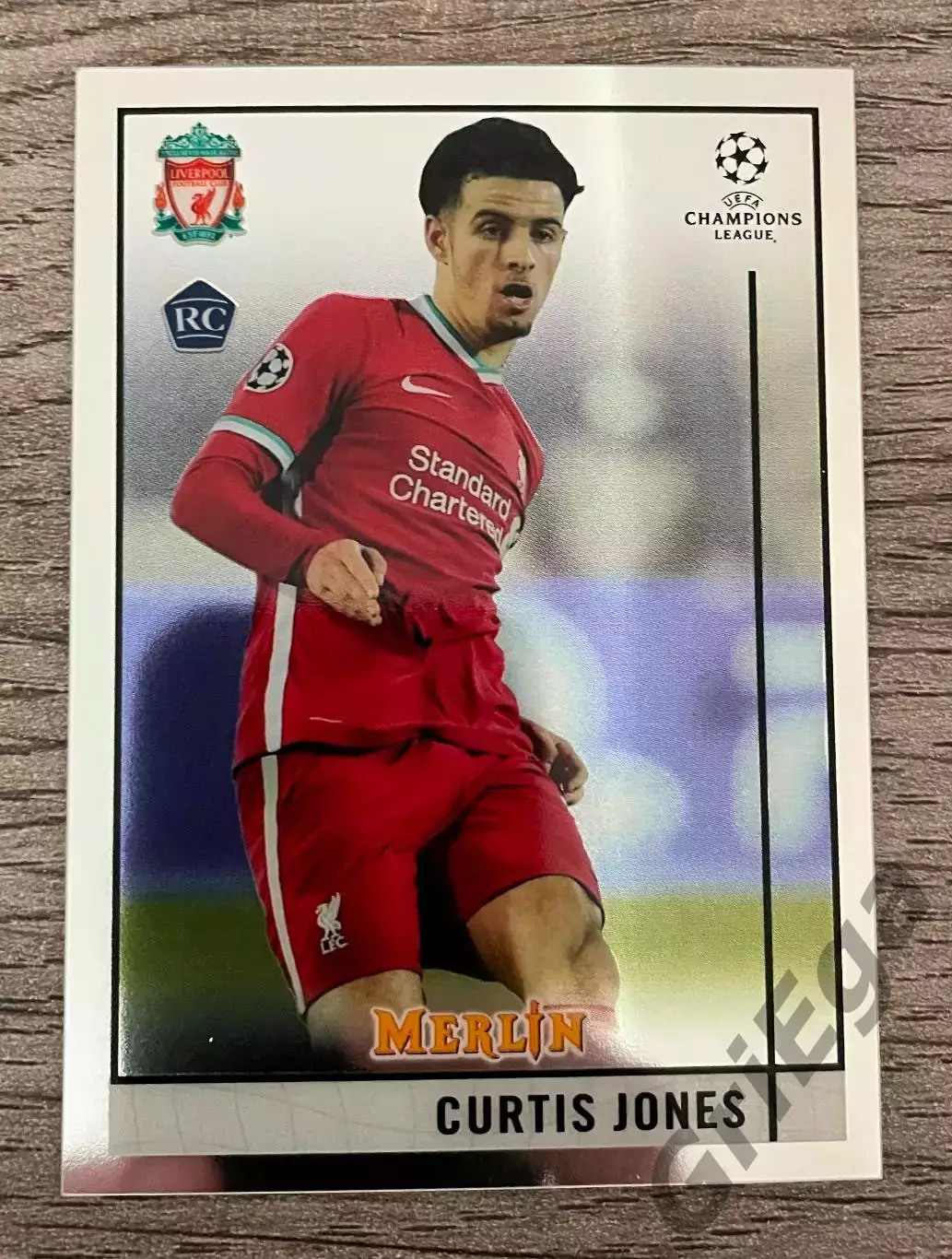 Карточка новичка Curtis Jones Liverpool FC