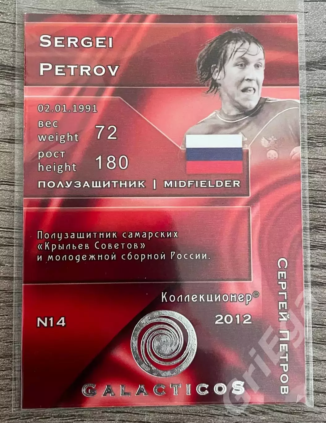 Карточка - Сергей Петров (Сборная России) GalacticoS 2012 1