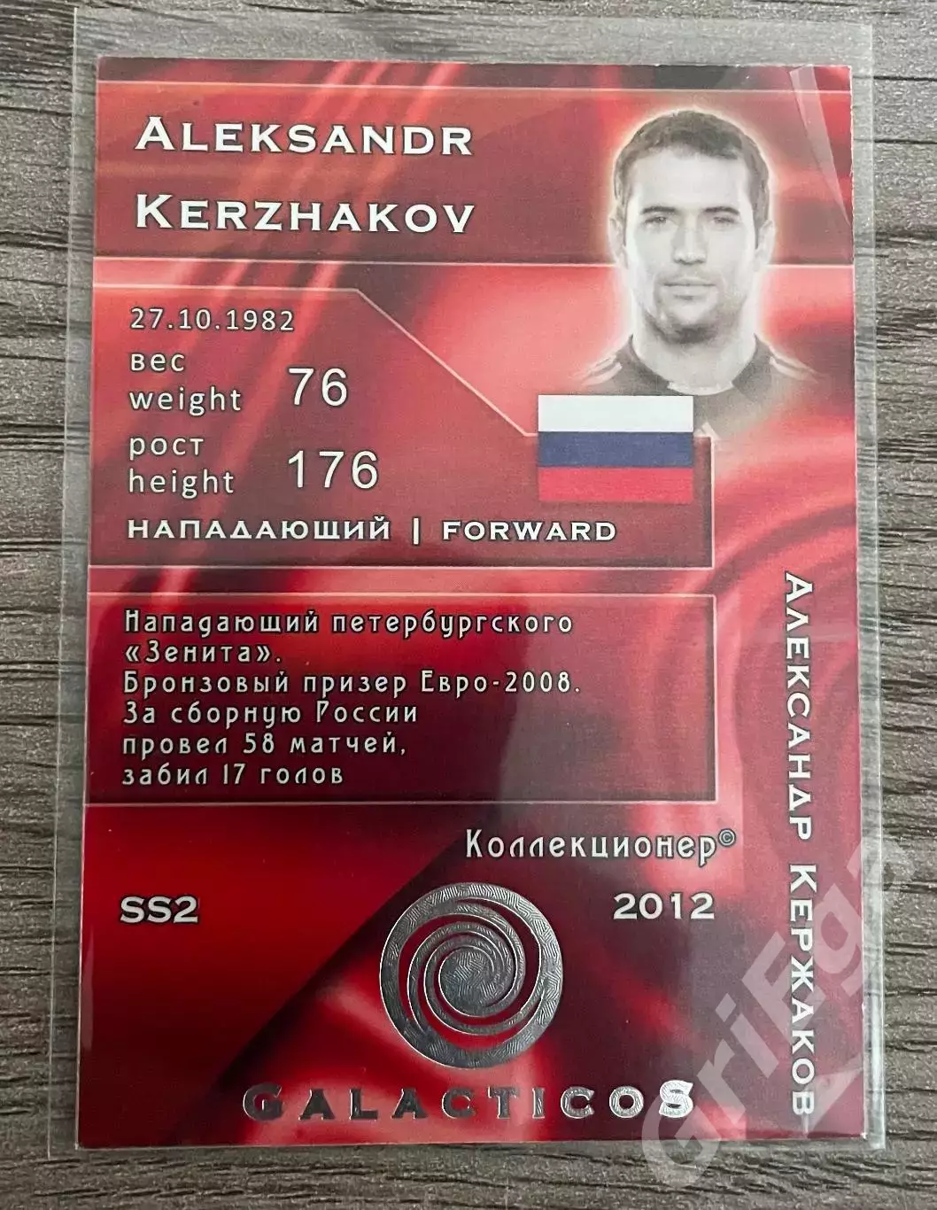 Карточка SS2 - Александр Кержаков (Сборная России, Зенит) GalacticoS 2012 1