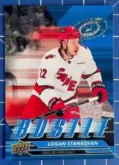 Хоккей. Карточка Logan Stankoven/Логан Стэнковен (Carolina Hurricanes/Каролина)