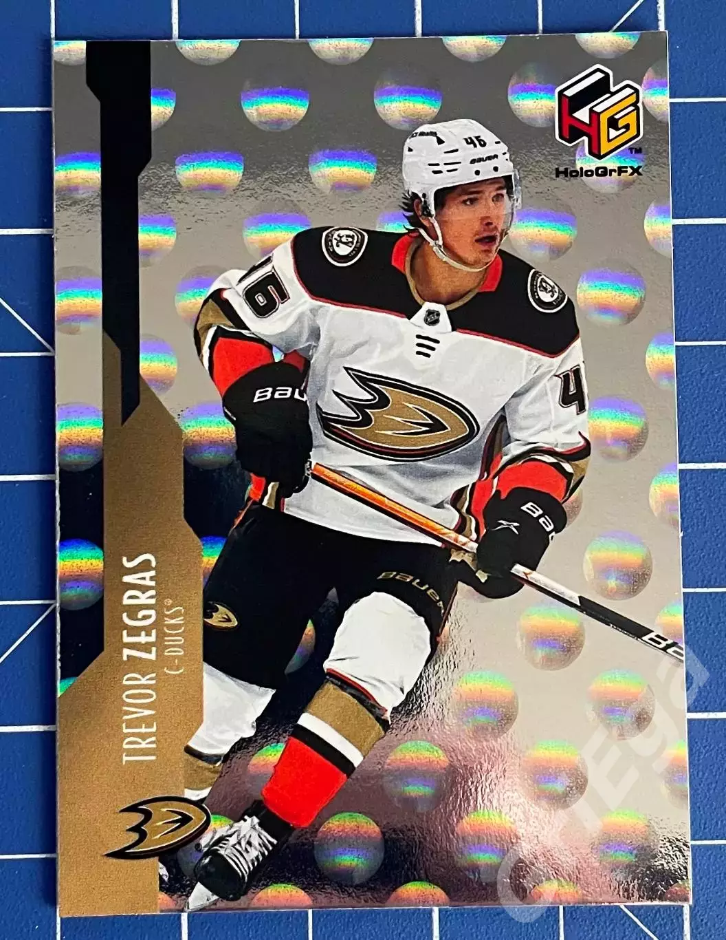 Хоккей. Карточка Trevor Zegras/Тревор Зеграс (Anaheim Ducks/Анахайм Дакс)