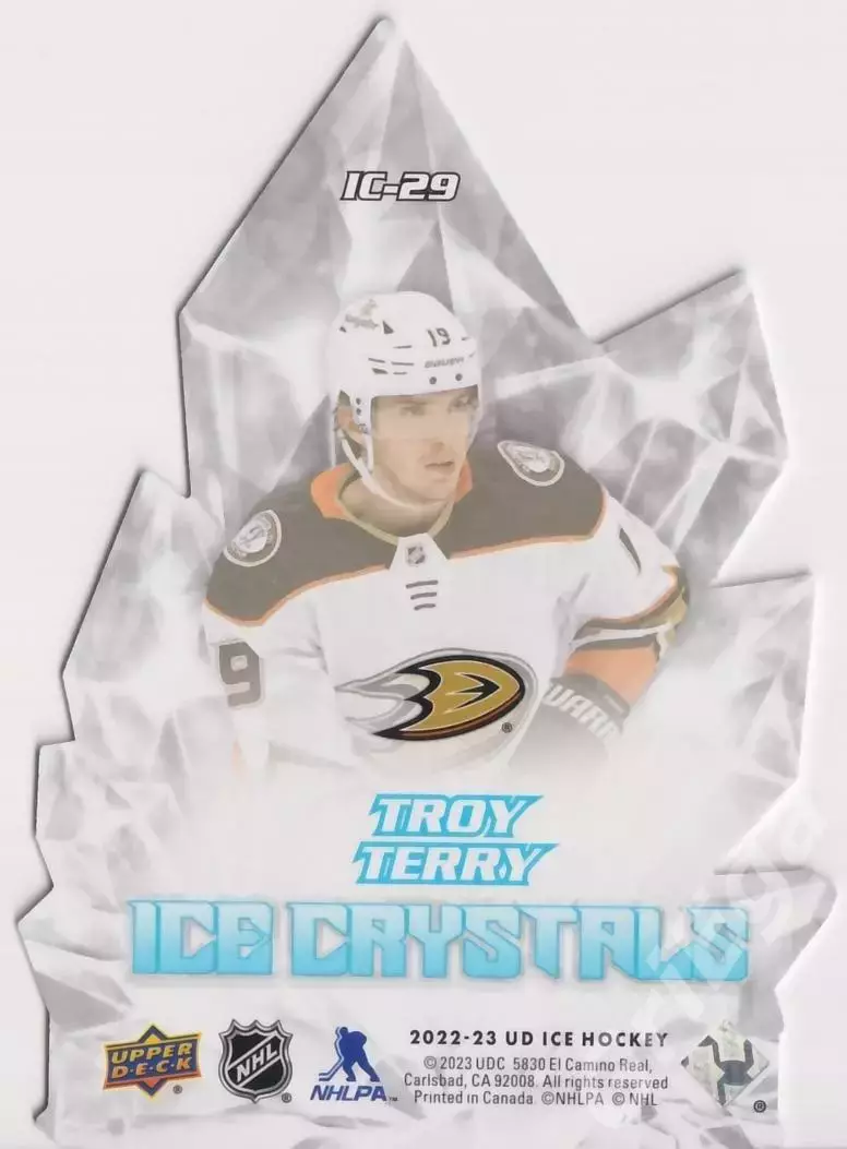 2022-23 Upper Deck Ice Hockey Troy Terry/Трой Терри (Anaheim Ducks) 1