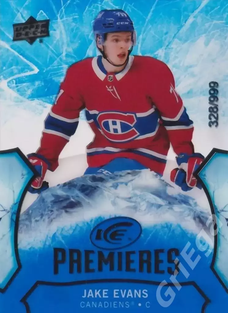 2020-21 Upper Deck Ice Hockey Jake Evans/Джейк Эванс (Montreal Canadiens)